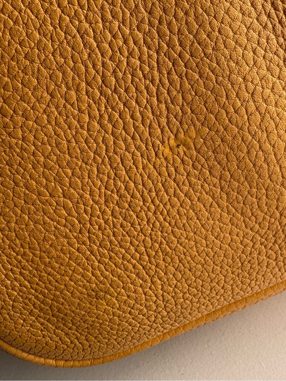 Dooney & Bourke awl Yellow Leather Webster twill strap Drawstring Bucket Bag - Picture 7 of 16